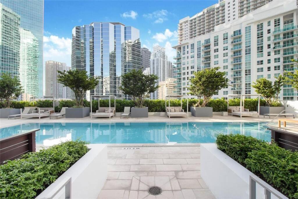 Lovely Upscale Condo Gorgeous View 2Bd 2Bath In Brickell Miami Exterior foto